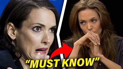 Why Winona Ryder Isnt Friends With Angelina Jolie Youtube