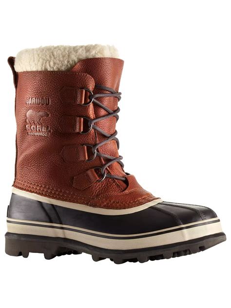 Sorel Caribou Mens Winter Snow Boots Brown At John Lewis And Partners