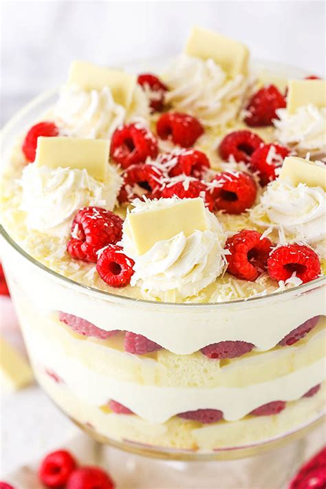 White Chocolate Raspberry Trifle Recipe Easy No Bake Holiday Dessert