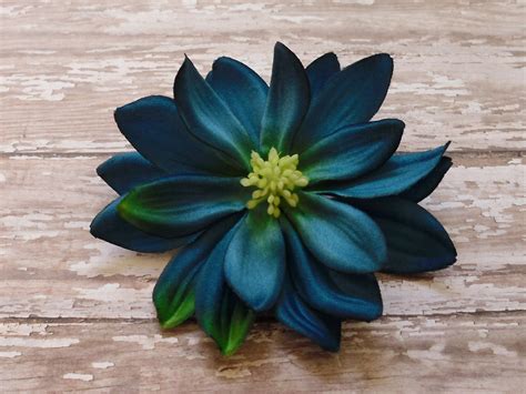 Ane Kristiansen Dark Teal Blue Flowers Teal Magnolia Sola Flowers