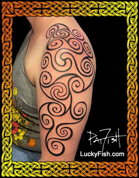 Spiral Queen Celtic Pictish Tattoo Design — Luckyfish Inc And Tattoo