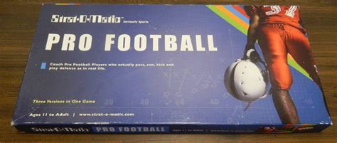 Strat O Matic Pro Football Board Game Review And Rules Geeky Hobbies