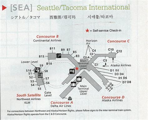 Map Of Seattle Airport Terminals World Map
