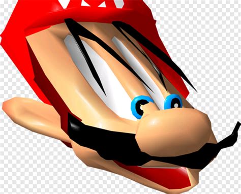 Meme Corrupted Mario 64 Face Hd Png Download 599x484 1666529