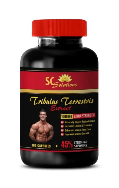Muscle Gain Supplement Tribulus Terrestris 1000mg Sexual Enhance 100 Capsule 2327 Picclick