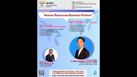 Human Resources Business Partner HRBP Sesi 1 HRWIKI HR SDM HRBP