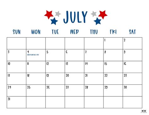 Printable July 2022 Calendar Templates 123calendars Com Free