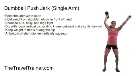 Dumbbell Push Jerk Single Arm Youtube
