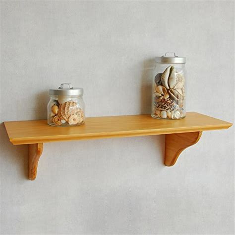 Welland 36 Inch X 8 Inch X 075 Inch Classical Solid Wood Wall Shelf