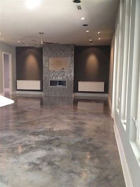 70 Smooth Concrete Floor Ideas for Interior Home | Concrete stained
