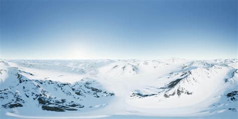 Vr 360 Camera Moving Above Polar Snow Rocky Mountains Ridges 5686693