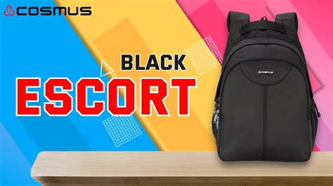 Cosmus Escort Black Laptop Backpack For 156 Inch Laptop Youtube