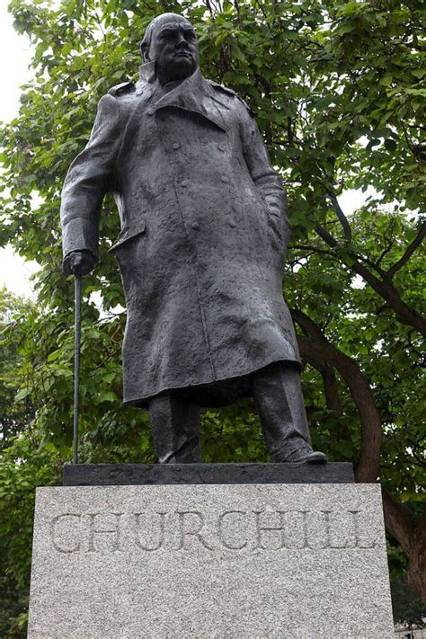 Statue Of Winston Churchill Parliament Square