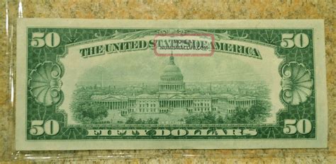 1928 50 Fifty Federal Reserve Note Dollar Bill Green Seal Richmond