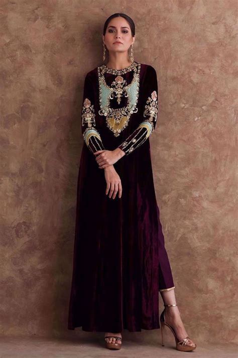 Rozina Munib And Women Dresses Designer Velvet Pakistani Dress Velvet