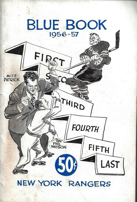 1956 57 New York Rangers Media Guide Sportspaper Wiki
