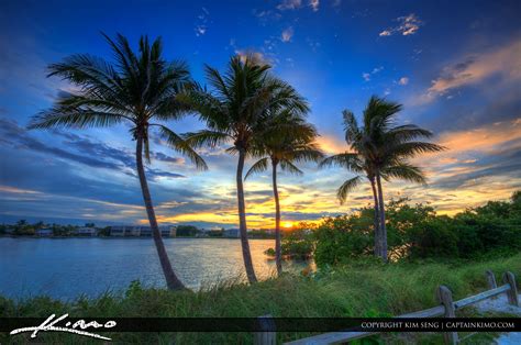 Sunset Along The Waterway Jupiter Island Hdr Photography By Captain Kimo
