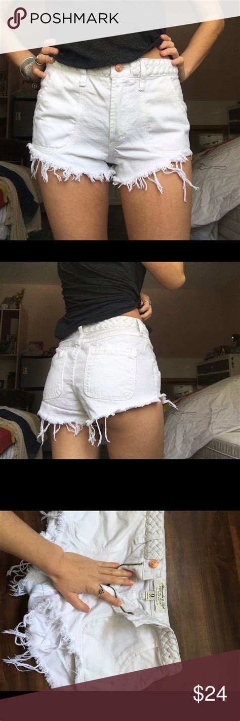 White High Waisted Abercrombie And Fitch Shorts Abercrombie And Fitch Shorts High Waisted