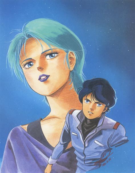 Kitazume Hiroyuki Four Murasame Kamille Bidan Gundam Zeta Gundam Highres Official Art