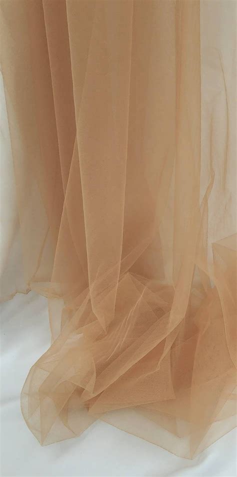 Nude Skin Italian Tulle Luxury Fine Netting Tulle Fabric By Etsy