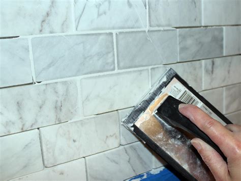 Sanded grouts can sometimes scratch marble, other soft stone, glazed surfaces, or soft glazed tile. How to Install a Marble Tile Backsplash | HGTV