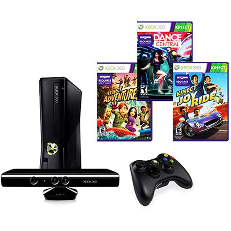 The Game Genie Xbox 360 4gb Console W Kinect And 2 Additional Games
