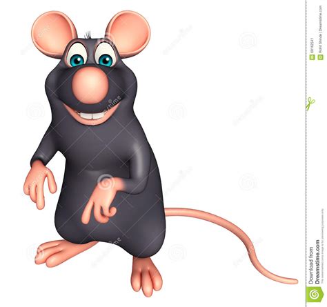 Funny Rat Cartoon Character Stock Illustration Illustration Of Meat
