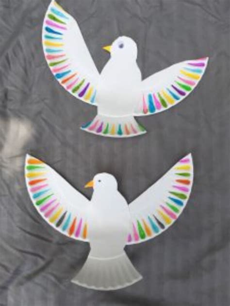 Dove Paper Plate Crafts For Kids Kids Art And Craft