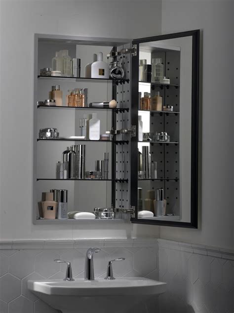 Choose from our many available finishes like unique wood tones or classic white, to mesh with other bathroom decor and fixtures. Kohler K-2936-PG-SAA Catalan Mirrored Cabinet with 107 ...