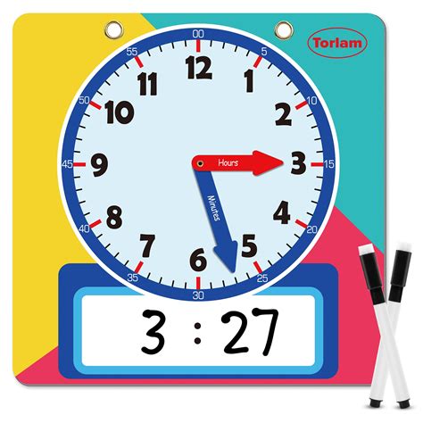 Buy Magnetic Writable Dry Erase Learning Clock Clock For Kids