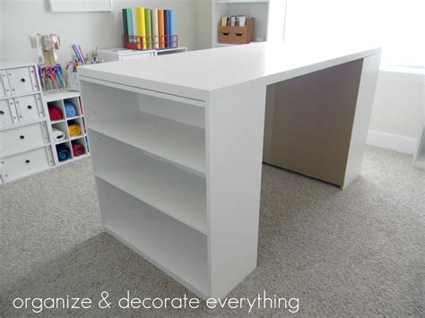 This desk has lots of storage included in the design. Make Your Own DIY Craft Table Using Inexpensive Pieces ...
