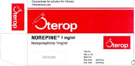Thuốc Noradrenaline Norepinephrine Norepine GÓc DiỄn ĐÀn