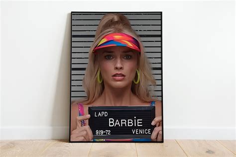 Barbie And Ken Mugshot Poster From Barbie Movie 2023 Etsy