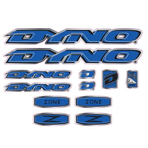 1998 Dyno Zone Decal Set Bmx Products Usa