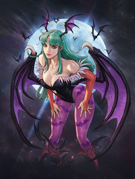 MORRIGAN AENSLAND Drawing With Process Video By Kim Sung Hwan Anime