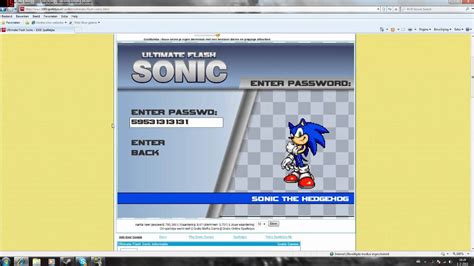 Ultimate Flash Sonic Cheat Code Get Amy And Shadow Youtube