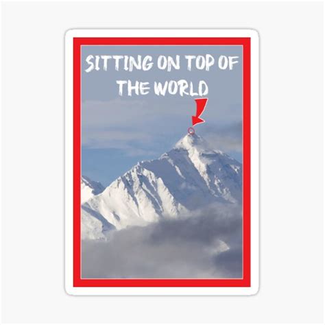 Top Of The World Sticker For Sale By 300spikes Redbubble