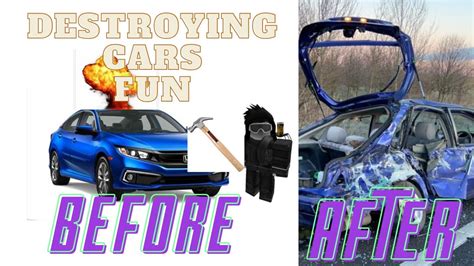 Destroying Cars Roblox Youtube