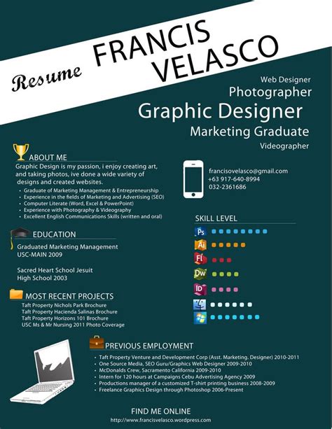 Seeking a new role as a graphic designer for a reputable company that demands the highest quality work in the professional arena. 17 Best images about Resumes on Pinterest | Creative ...