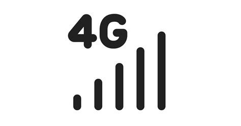 Cellular 4g Free Vector Icon Iconbolt