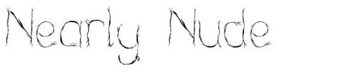 Nearly Nude Font By Nadc Jorahjess Fontriver