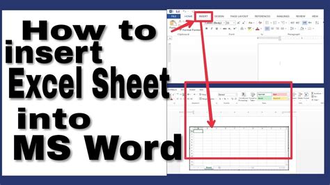 How To Insert Excel Spreadsheet Into Ms Word In Simplest Way Complete