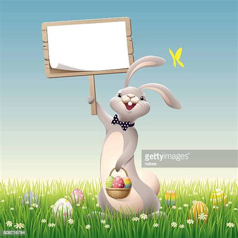 Easter Bunny Sign Photos And Premium High Res Pictures Getty Images