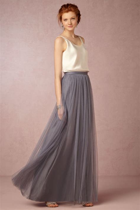 Louise Tulle Skirt From Bhldn Is This The Kind Of Gray You Had In Mind