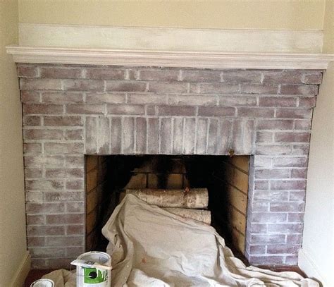 How To Whitewash A Brick Fireplace An Easy Step By Step