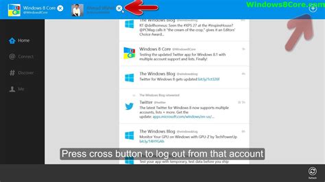 How To Log Out From Updated Twitter App For Windows 8rt81 Youtube