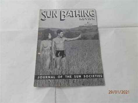 vintage u k published naturist magazine sunbathing review etsy