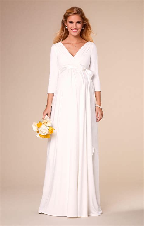 Willow Maternity Wedding Gown Long Ivory Maternity Wedding Dresses