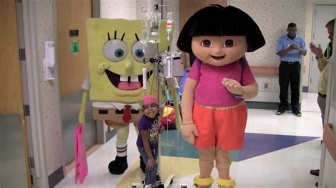 Spongebob Squarepants And Dora The Explorer Visit Batson Childrens