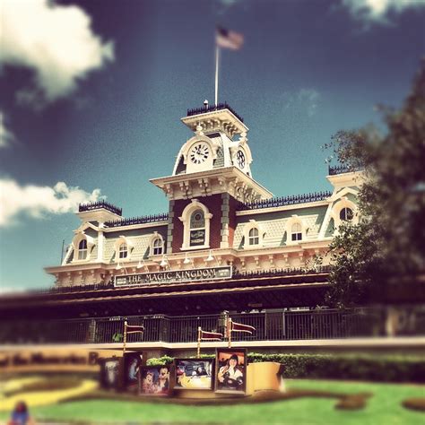 Train Station Entrance To Walt Disney Worlds Magic Kingdom Photo By